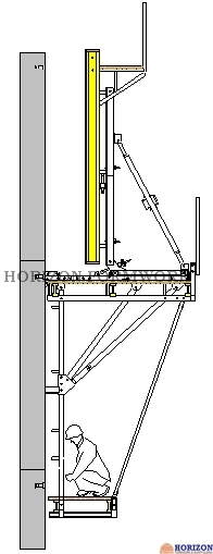 Crane-Dependent Climbing Bracket for Core Wall Formwork Concrete